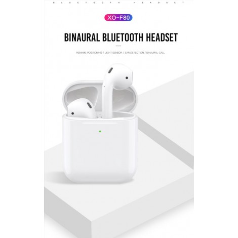 Бездротові навушникі Bluetooth headphones XO F80 (White)