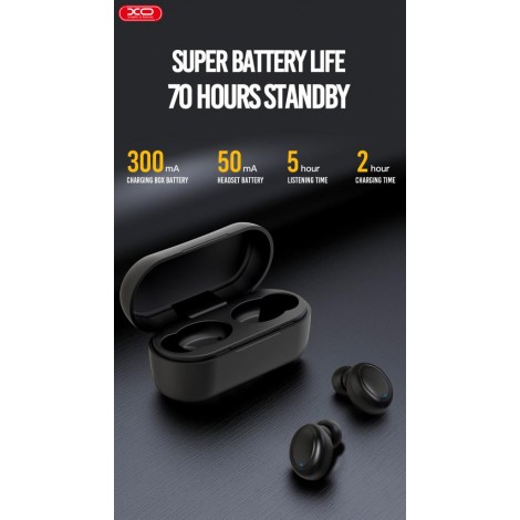 Бездротові навушникі Bluetooth headphones XO X1 (White)
